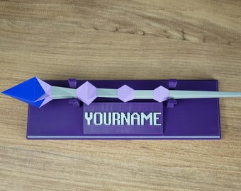 Replika różdżki Kodai OSRS, magiczna laska RuneScape do cosplayu i dekoracji biurka do gier, ręcznie robiony prezent dla maga fantasy, trofeum RuneScape w starym stylu