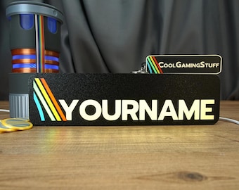 Arc Raiders-lichtbak op maat gemaakt led-gamingbord, gepersonaliseerde bureaulamp Raider-naambord, gamerroomdecor teamcadeau, sci-fi streaming prop