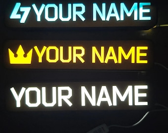 Escape From Tarkov led-naambord op maat gamingbord, gepersonaliseerde EFT EOD Edge of Darkness bureaulamplamp, gamerroomdecor pmc-cadeau