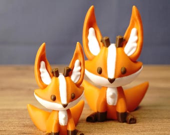 Palia Kitsuu Figur Fuchs Plüsch inspiriert Dekor, gemütliches Gamer Geschenk Antikes Obsidian Schreibtisch Accessoire, Fantasy Videospiel Sammlerstück Merch