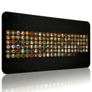 Podkładka na biurko z postacią LEGO Star Wars, podkładka pod mysz gamingową XXL, podkładka pod klawiaturę z motywem kosmosu Sci Fi zdjęcie 2