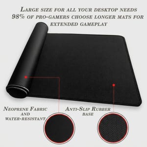 Godzilla Desk Mat,Anime Mouse Pad, Japanese Wave Art, Gaming Desk Pad, Kaiju Keyboard Mat, Otaku Gamer Gift image 8