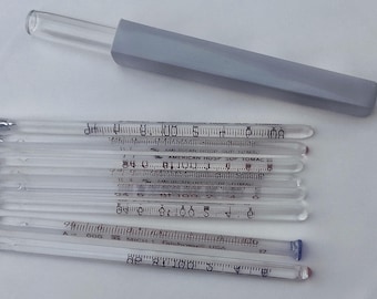 Vintage Glass Medical Thermometer Lot of 8 – Tomac & Faichney