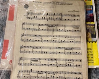 Vintage Piano book/Sheet Music Bundle
