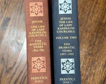 These books are a two-volume biography of Jeanette "Jennie" Jerome, the mother of Winston Churchill. Written by Ralph G. Martin