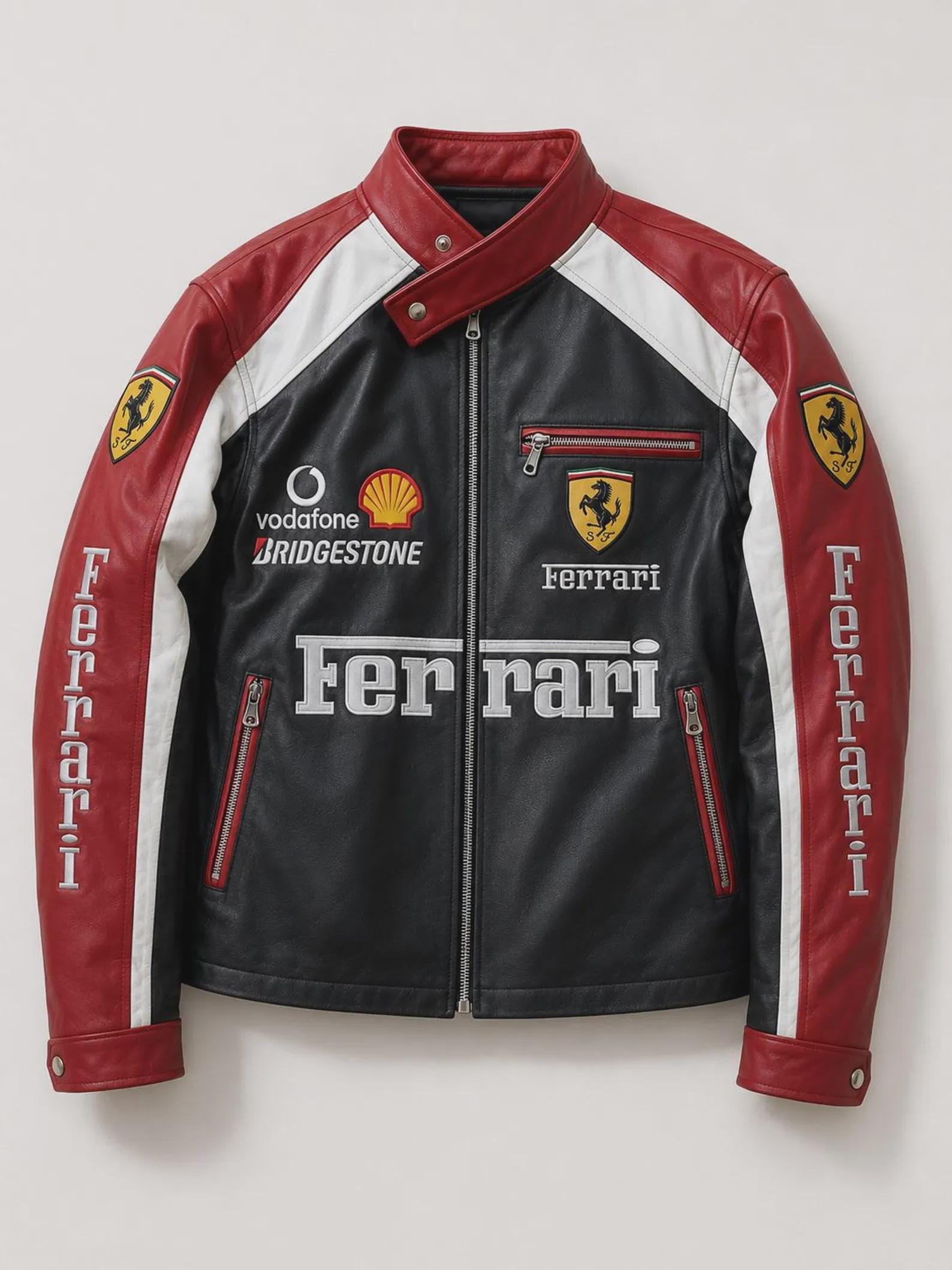 C*読様 Ferrari ヴィンテージレザージャケット Ferrari jacket leather - Etsy 日本