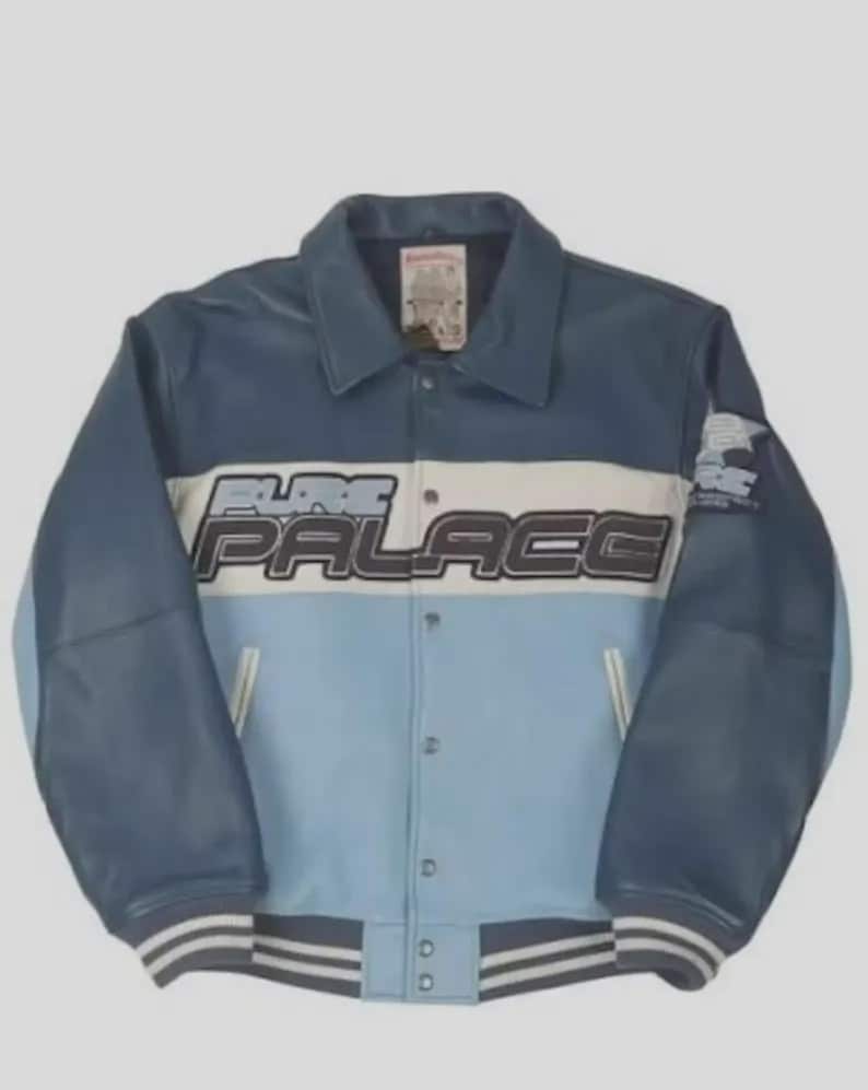 Herr Avirex bomberjacka i äkta läder Pure Palace Äkta kohud Lädermaterial Framtill Baktill Broderi Streetwear Modejacka Gåva Honom bild 1