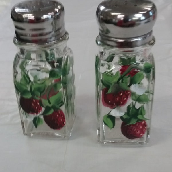 Salt and Pepper Shakers Strawberries