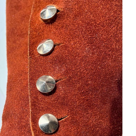 Moccasins with 10 Side Buttons Handmade Leather V… - image 5