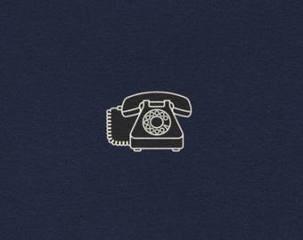 Call Me Shirt - Retro Phone Chest + Full Back Statement Tee