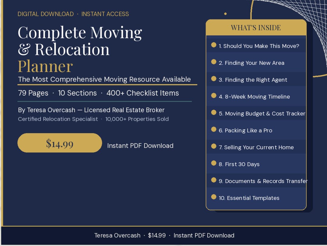 Moving Checklist & Relocation Planner | 400+ Items | by a Certified ...