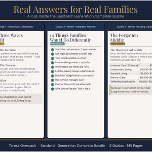 Sandwich Generation Bundle: Aging Parent Downsizing, Senior Housing, Caregiver Planner (Instant Download) image 3