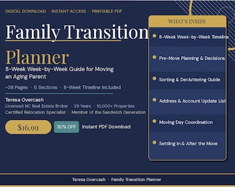 Aging Parent Move Planner – 8-Week Guide for Senior Relocation (PDF Download)
