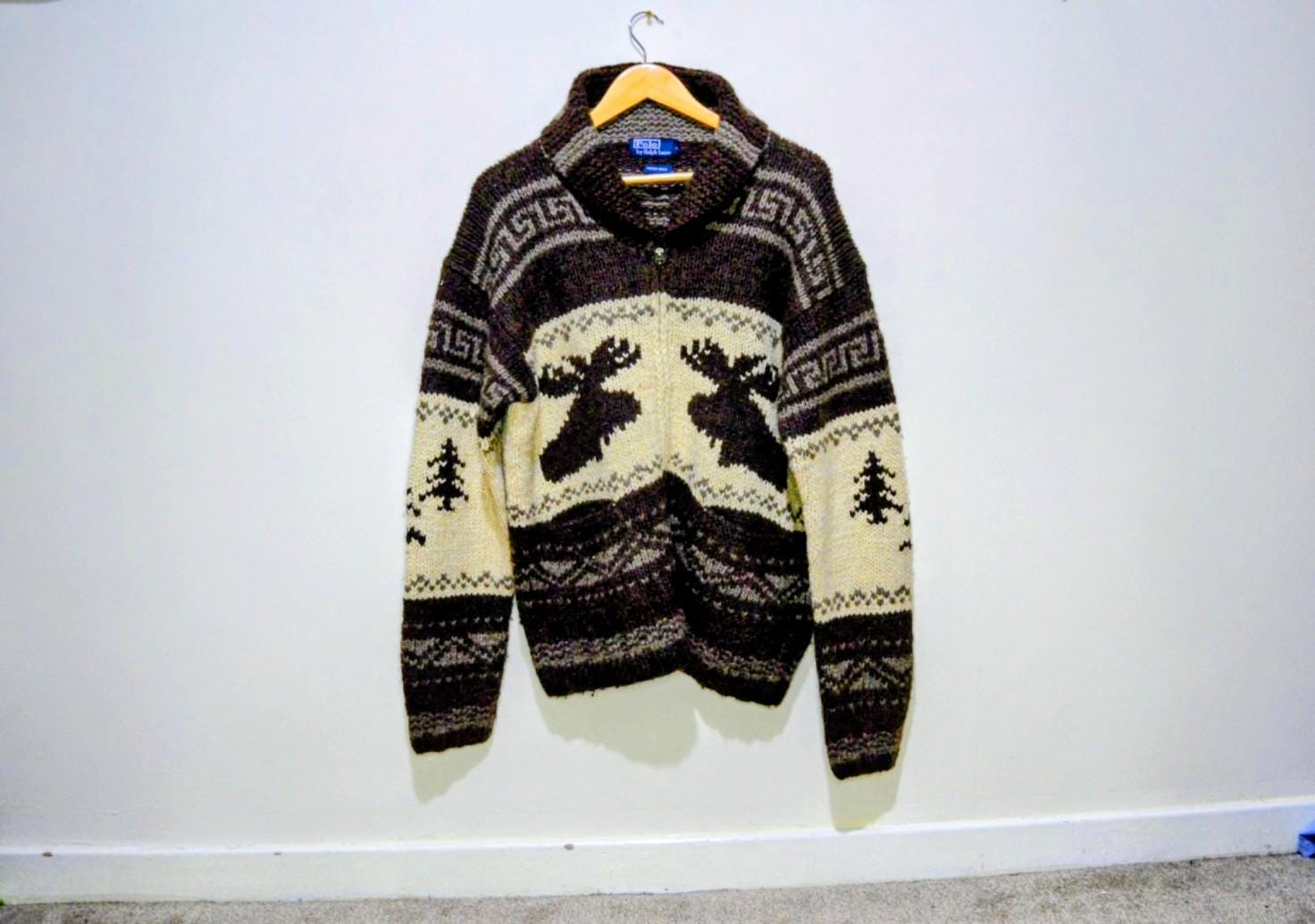Ralph Lauren Wool Cowichan - Etsy