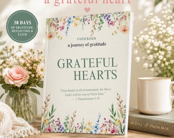 Christian Devotional Journal Daily Bible Study Workbook Guided Prayer Notebook Woman Faith Gratitude Diary Intentional Living Through Grace