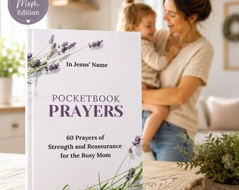 Mom Prayer Book Daily Scripture Devotional Guide Busy Mother Faith Companion Pocket Sized Christian Woman Gift Overwhelmed Mommy
