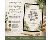 Prayer Journal Pdf Download Printable Devotion Notebook Christian Devotional Reflection Bible Study Woman Guided Faith Journal Scripture