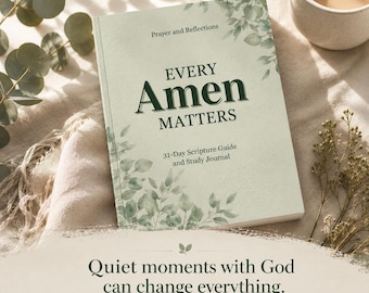 Prayer Journal Women Bible Study Guide Devotional Reflection Workbook Anxiety Relief Encouragement  Faith Gift Meditation Scripture Reading