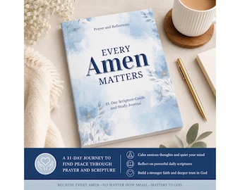 Prayer Journal Women Calming Anxiety Bible Study Devotional Scripture Daily Faith Meditation Stress Relief Trust Hope Encouragement Workbook