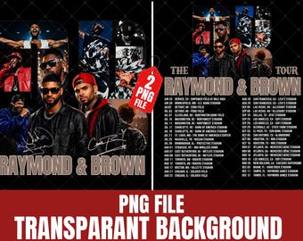 Raymond and Brown R&B Tour 2026 PNG File (Digital Download)