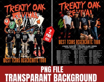 Treaty Oak Revival PNG, West Texas Degenerate Tour 2026 (Digital Download)