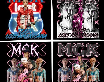 MGK Machine Gun Kelly Lost Americana Tour PNG: Concert Digital File (300 DPI)