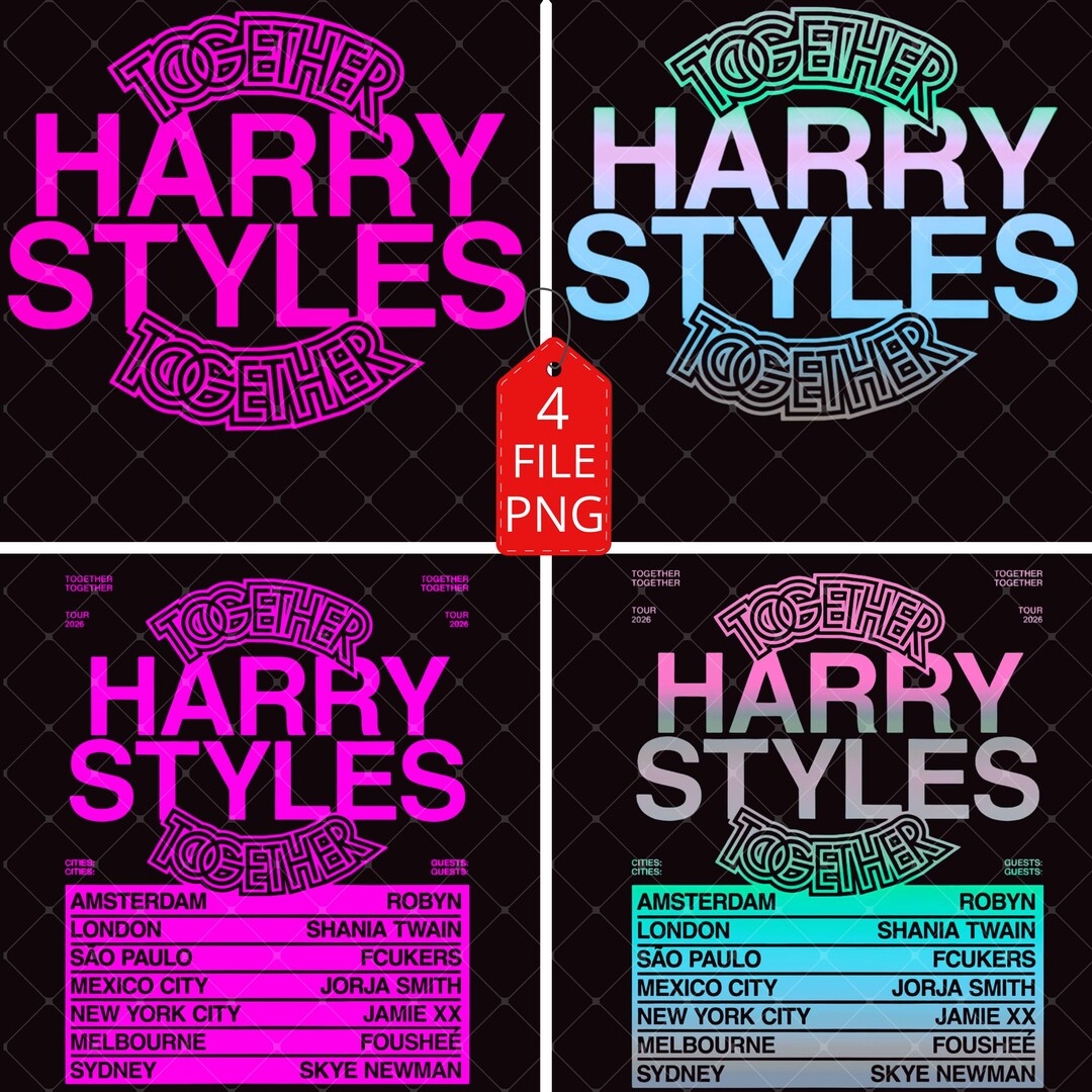 Harry Styles Tour 2026 PNG File (digital Download) - Etsy