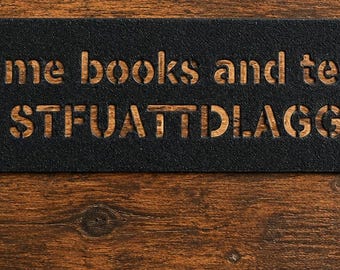 Marcapáginas impresos en 3D: "Cómprame libros y dime CÁLLATE LA MIERDA" – Regalo para lectores