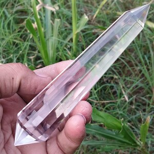 Hooggelegen Himalaya kristalstaaf met 12 facetten, 12,7 cm, voor energieheling, meditatie en spirituele geschenken, energietool