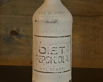 Vintage Glas Diet Pepsi Cola Flasche