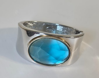 Vintage zilverkleurige bob Mackie-armband – designersieraden jaren 90