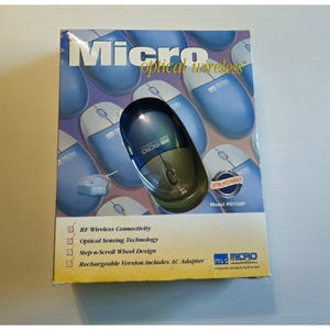 Vintage Micro Innovatives Schnurlose optische Maus PD750P – frühe 2000er Jahre techn
