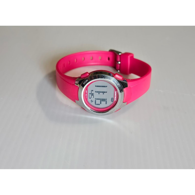 Vintage Armitron Pro Sport Pink Digital Watch Water Resistant 165ft image 1
