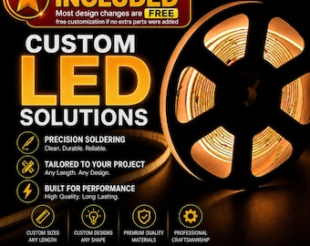 Kit de tira LED COB de alta densidad, 5 m, iluminación sin puntos, 3000K-6000K, 24V (Kit)