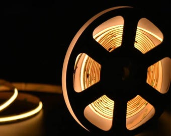 High Density COB LED Strip Kit, 5M, Dot-Free Lighting, 3000K-6000K, 24V (Kit)