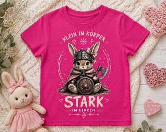 Maglietta con coniglio vichingo per ragazze