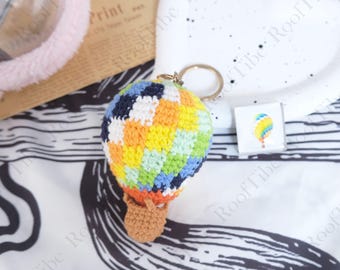 Kpop Hot Air Balloon Crochet Keychain,Forever Young Hot Air Balloon Keychain,Bts Fan Gift,Nostalgic ARMY Concert Gift,Kpop Fans Gift