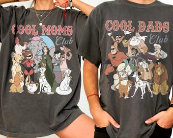 Vintage Cool Dad Mom Club T-shirt, Disney Family Trip shirts, Gift for Dad Mom, Happiest Mom Dad On Earth shirts, Funny Family Matching Gift