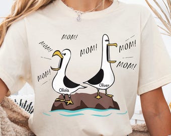 Seagull Mom Mom Mom - Personalized Shirt - Funny Mother's Day Gift For Mom - Disney Nemo T-Shirt - Finding Nemo