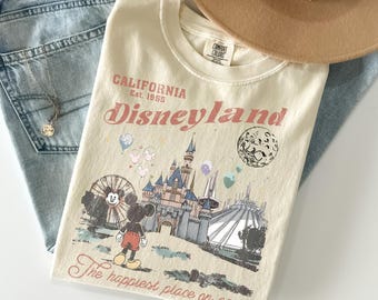 Retro Disneyland Comfort Colors Shirt, Disney Tee, Space Space Mountain Shirt, Mickey And Friends Tee, Disney Vacation Shirt