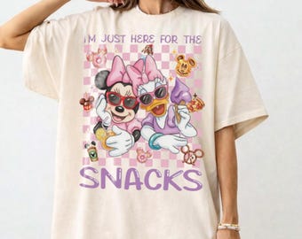 Disney Minnie Daisy Shirt, Just Here For The Snack Shirt, Disney Besties Shirt, Disneyworld Shirt, Disney Epcot Shirt, Disney Besties Gift