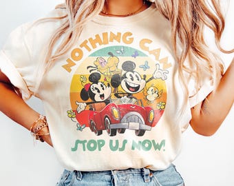 Disney Mickey & Minnie's Runaway Railway Nothing Can Stop Us Now Shirt, WDW Magic Kingdom Disneyland Family Vacation Holiday Gift