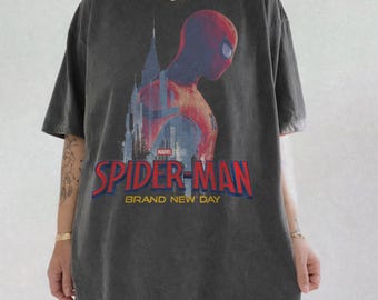 Retro Spider-Man Brand New Day Comfort Colors Shirt, Spiderman Marvel T-shirt, Tom Holland Spidey Tee, MCU Avengers Spiderman Shirt