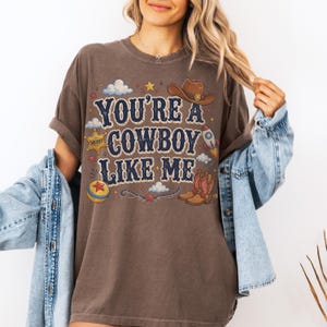 Vintage Tay Story Shirt, You're A Cowboy Like Me Shirt, Toy Story 5 Shirt, WDW Disneyland Family Vacation Trip Tee, Disney Pixar Fest Shirt image 5