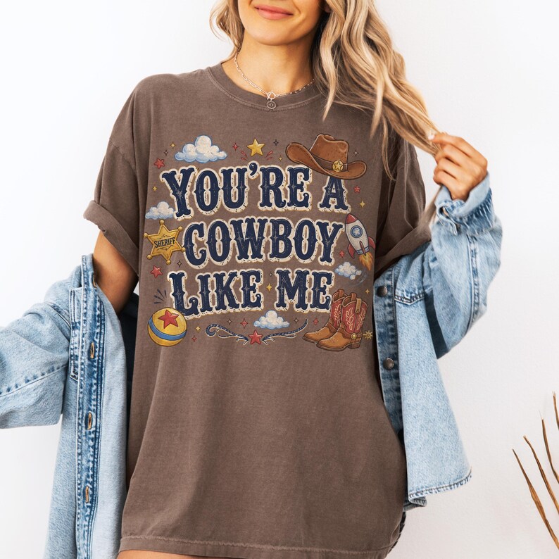 Vintage Tay Story Shirt, You're A Cowboy Like Me Shirt, Toy Story 5 Shirt, WDW Disneyland Family Vacation Trip Tee, Disney Pixar Fest Shirt image 5