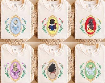 Retro Disney Princess Shirt, Coquette Disney Princess Tee, Disney Girl Trip Tee, Disney Group Shirt, Personalized Disney, Disney Trip Shirt