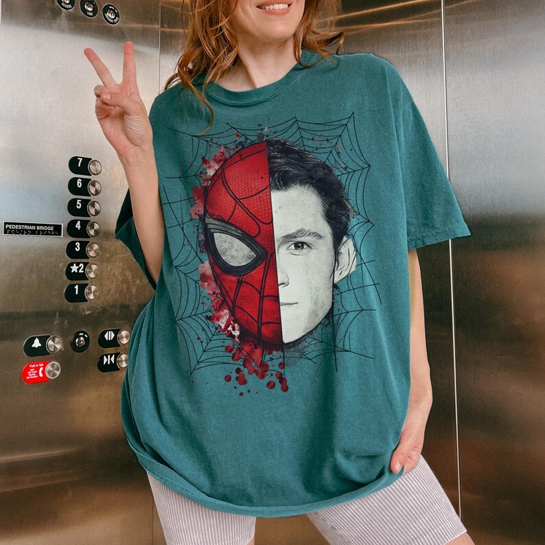 Retro Spider-Man Brand New Day Comfort Colors Shirt, Spiderman Marvel T-shirt, Tom Holland Spidey Tee, MCU Avengers Spiderman, Peter Parker image 7