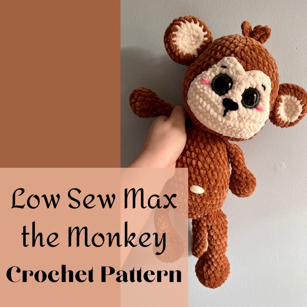 Low Sew Max the Monkey Crochet Pattern