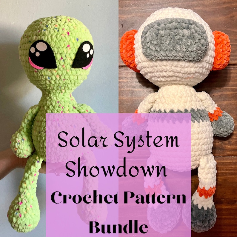 Solar System Showdown Crochet Pattern Bundle image 1