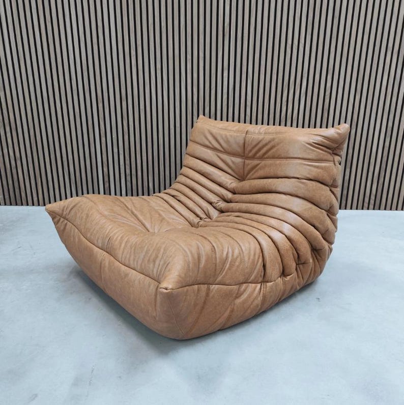 Ligne Roset Togo 1 Seater Cognac Leather – Michel Ducaroy Designer ...